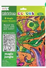 OOLY HIDDEN COLORS MAGIC PAINT SHEETS (9 PC SET)- MAGIC JUNGLE