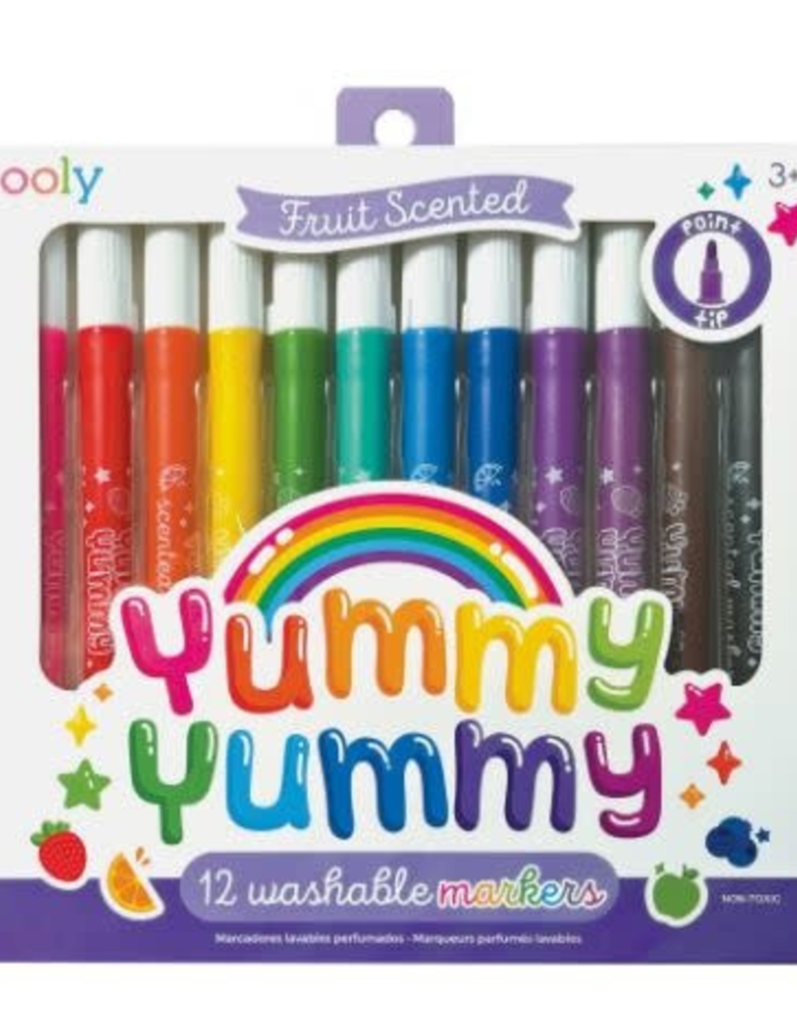 OOLY Yummy Yummy - Fruit Scented Markers (Set of 12)