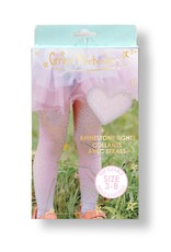 Great Pretenders Rhinestone Tights Ombre Pink/White, Size 3-8