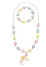 Great Pretenders Happy-Go-Unicorn Necklace & Bracelet Set, 2pc