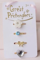 Great Pretenders Boutique Sassy Rings, 4pcs