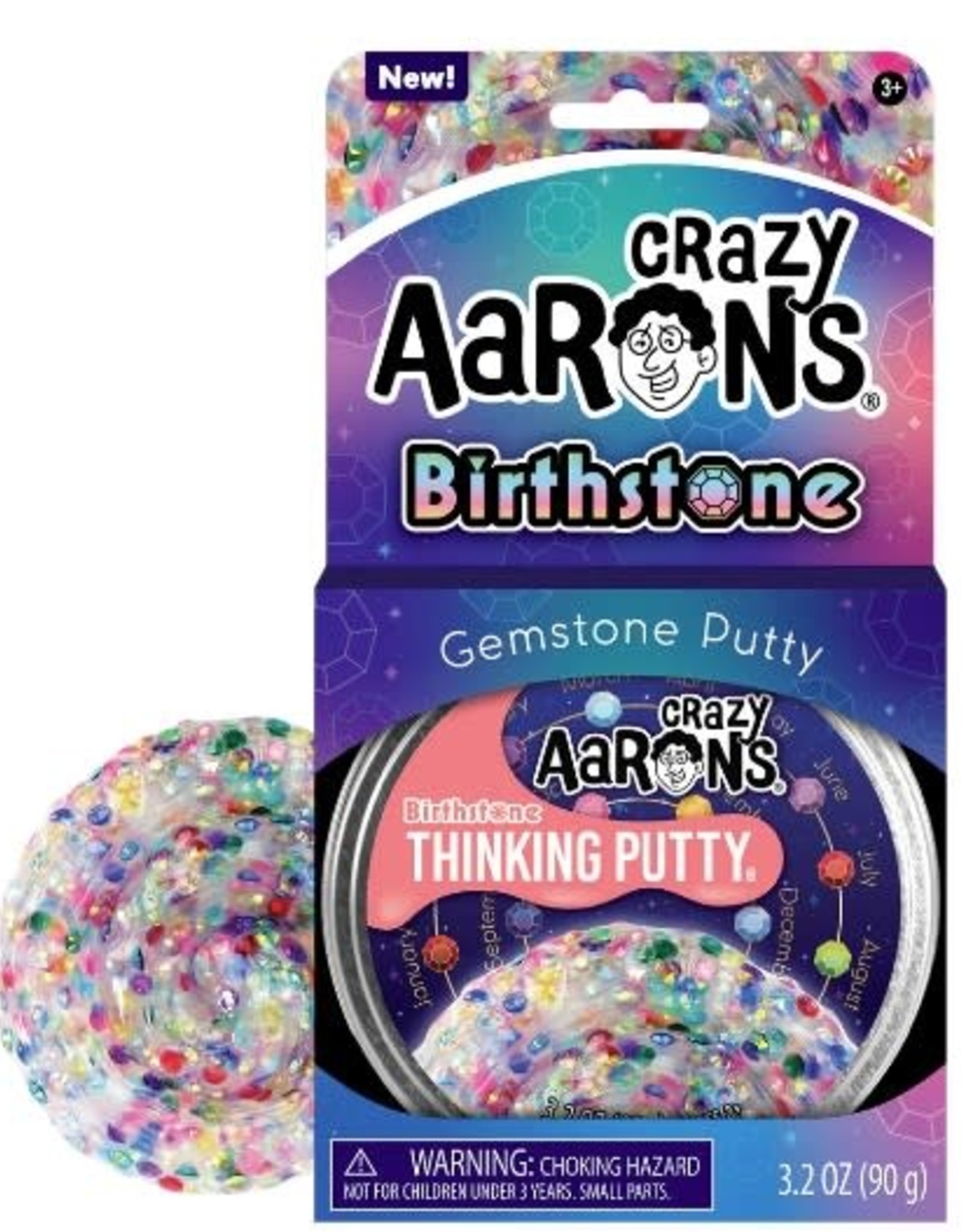Crazy Aaron's Thinking Putty Crazy Aaron's 4" Tin Trendsetters - Birthstone