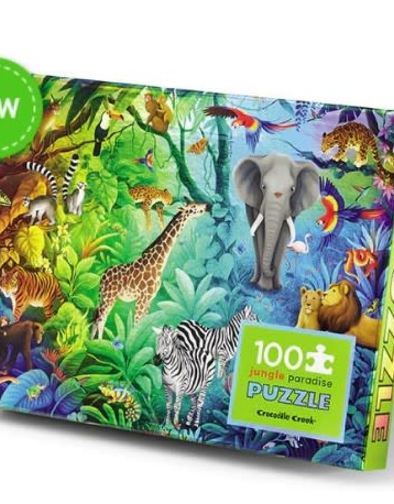 Crocodile Creek 100-PC HOLOGRAPHIC/JUNGLE PARADISE