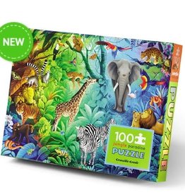 Crocodile Creek 100-PC HOLOGRAPHIC/JUNGLE PARADISE