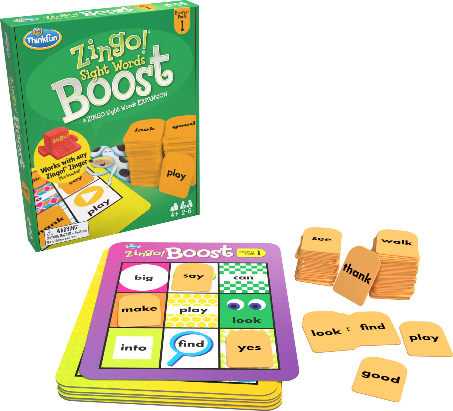 Think Fun Zingo! Sight Words Boost Booster Pack 1