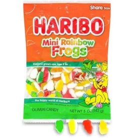 Haribo Haribo Peg Bag Mini Rainbow Frogs 5oz