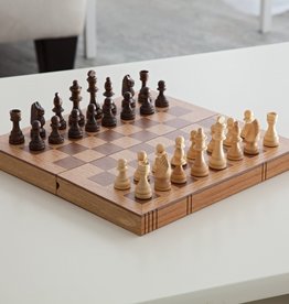 We Games Chess Set 11" Folding Book Style (OAK)
