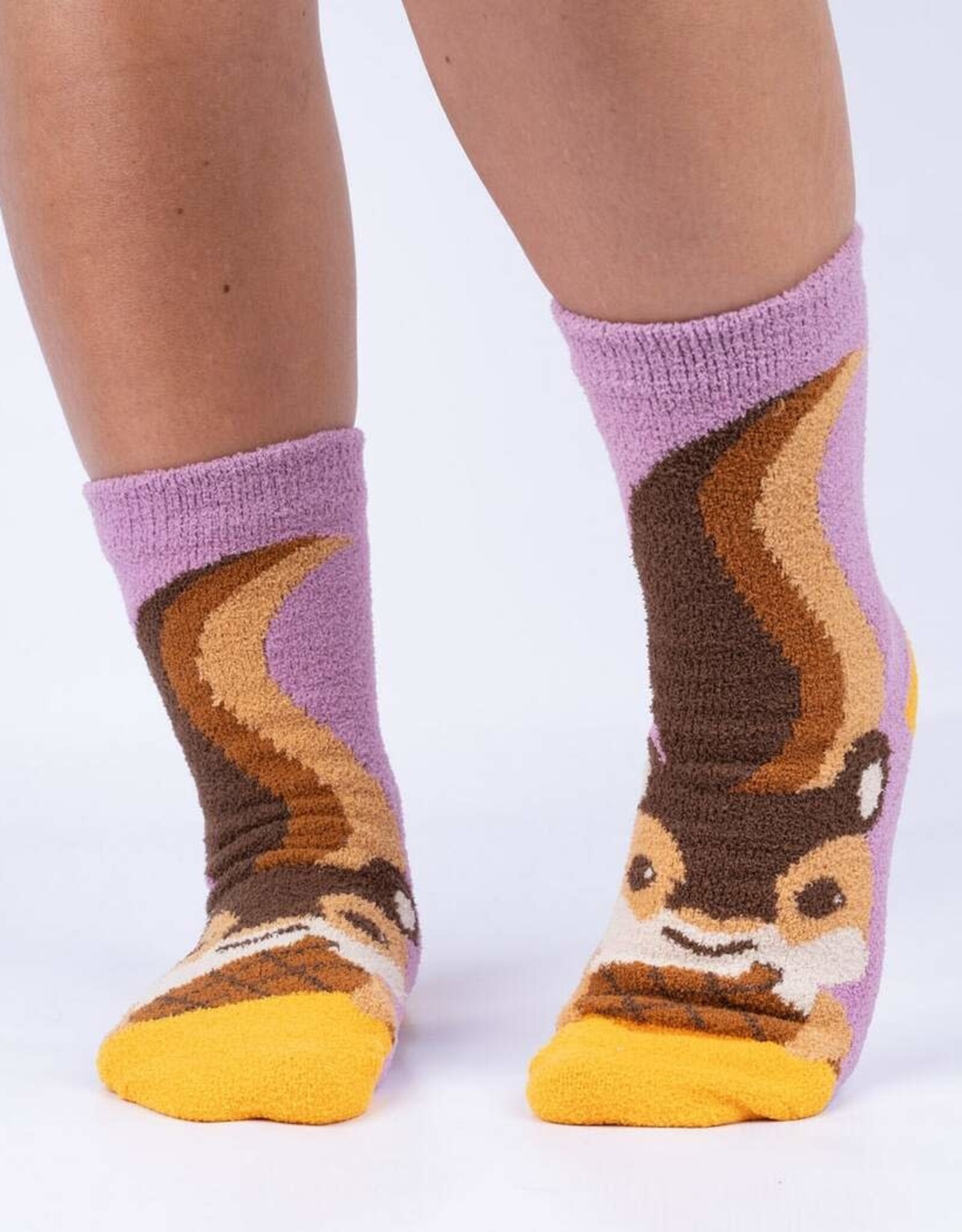 Sock It To Me Slipper Sock- I'm Nuts About You