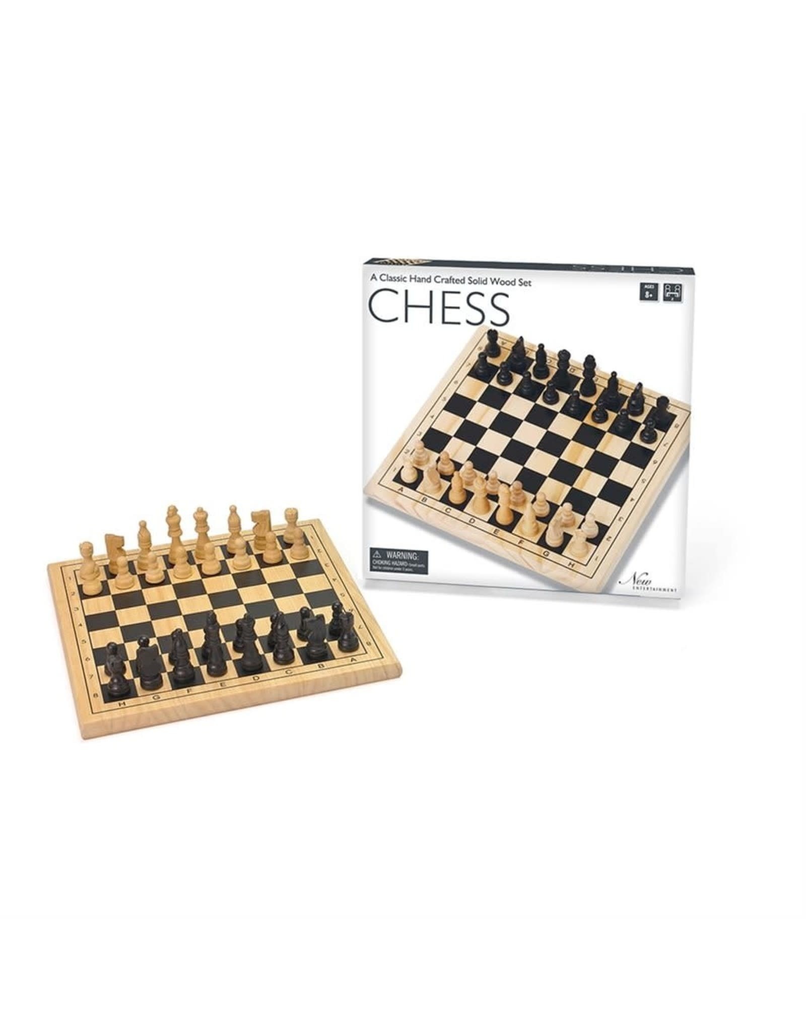 New Entertainment Wooden Chess 11.5"