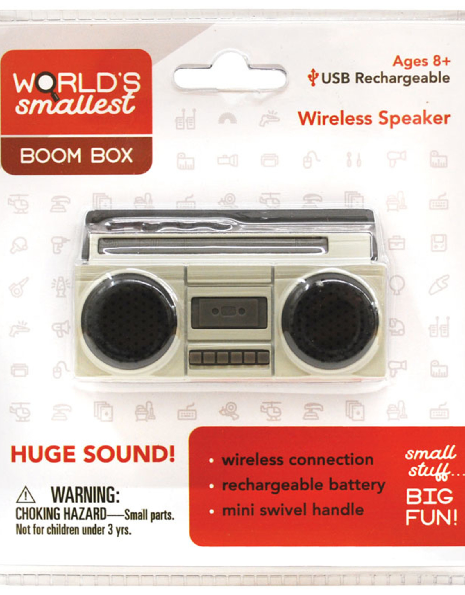 World's Smallest W.S. Boom Box-USB rechargeable