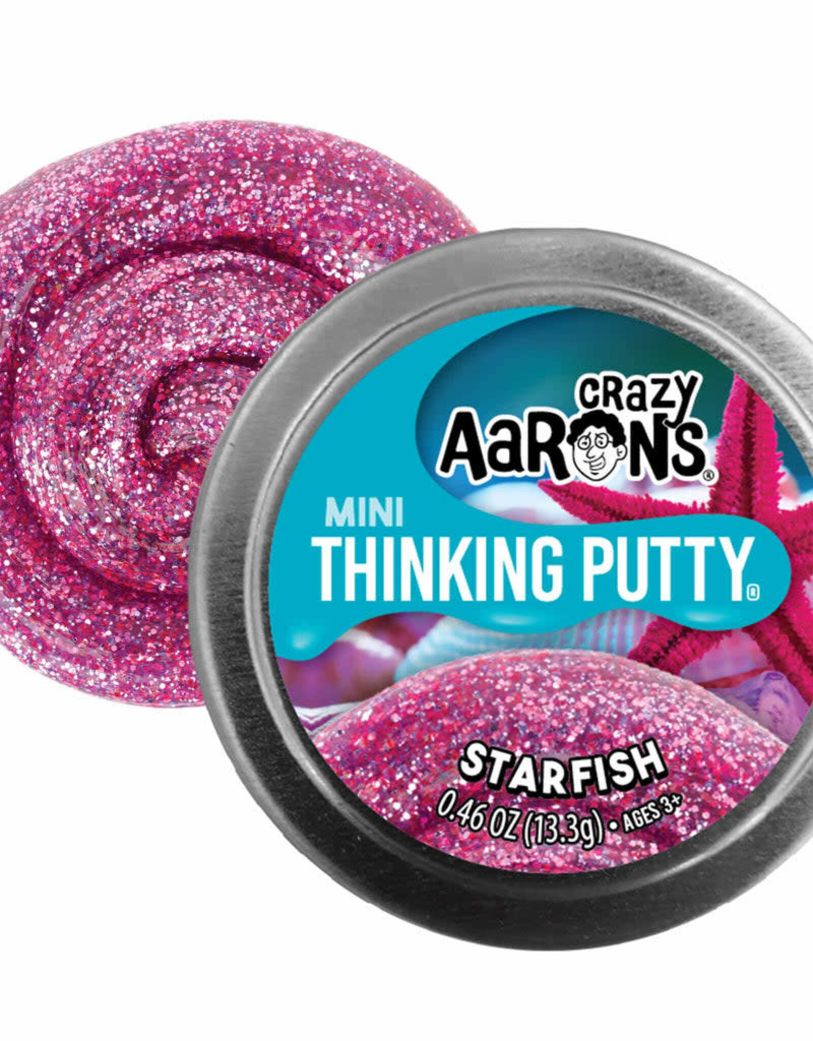 Crazy Aaron's Thinking Putty Crazy Aaron's 2" Mini Tin - STARFISH