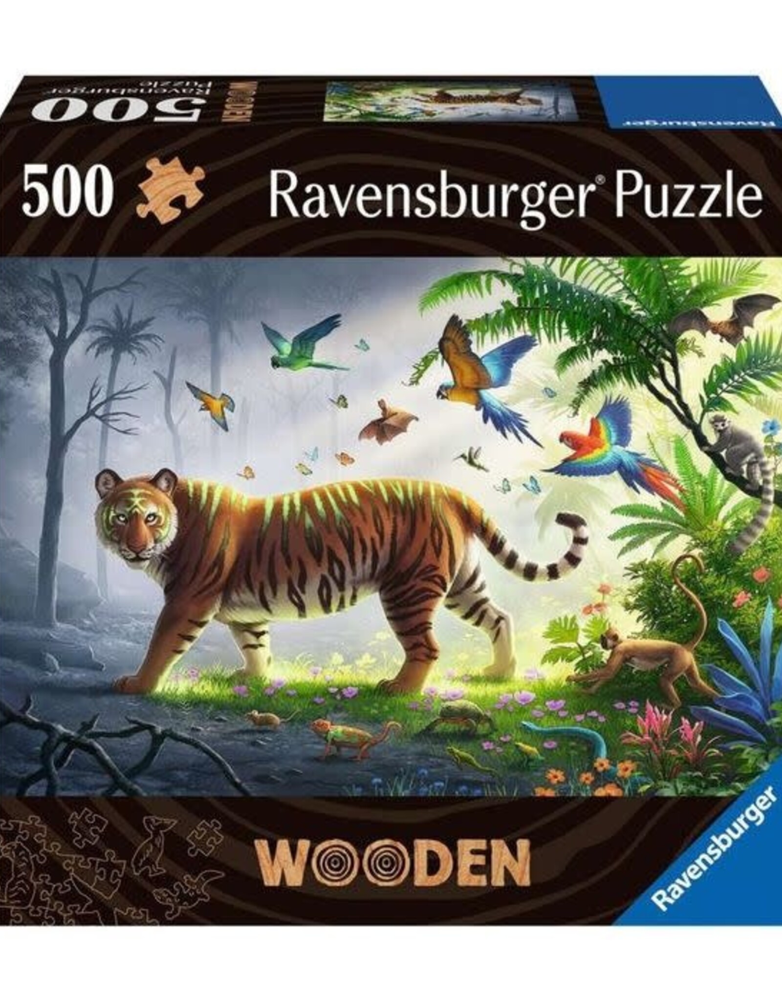 Ravensburger Wooden Tiger 500pc RAV17514