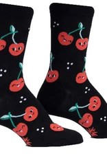 Sock It To Me Women's Crew - Mon Cherry