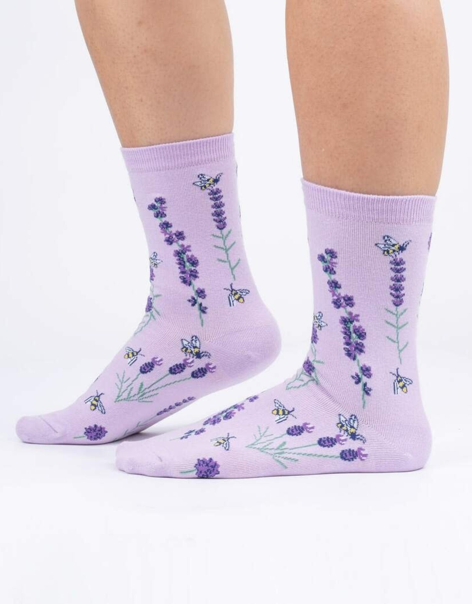 Sock It To Me WOMEN'S CREW - BEES AND LAVENDER