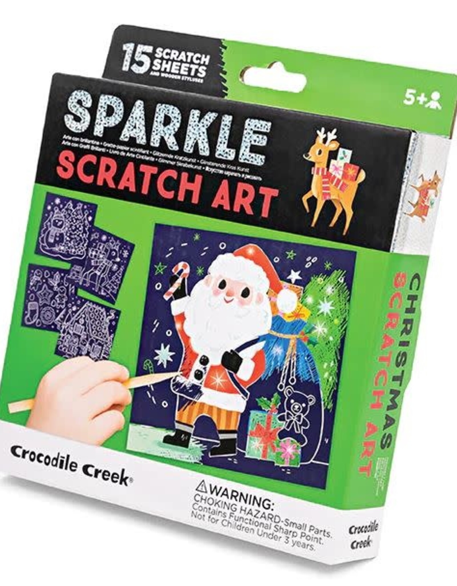 Crocodile Creek SPARKLE SCRATCH ART/CHRISTMAS