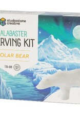 Studiostone Creative Polar Bear Alabaster Carving Kit 8+