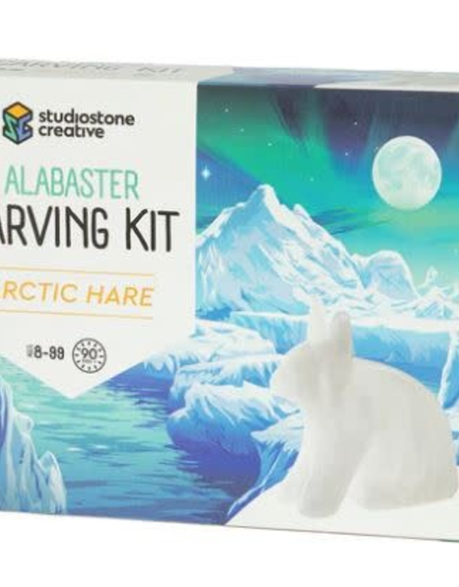 Studiostone Creative Arctic Hare Alabaster Carving Kit 8+