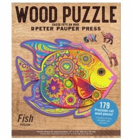 Peter Pauper Press FISH WOOD JIGSAW PUZZLE (179 PIECES)