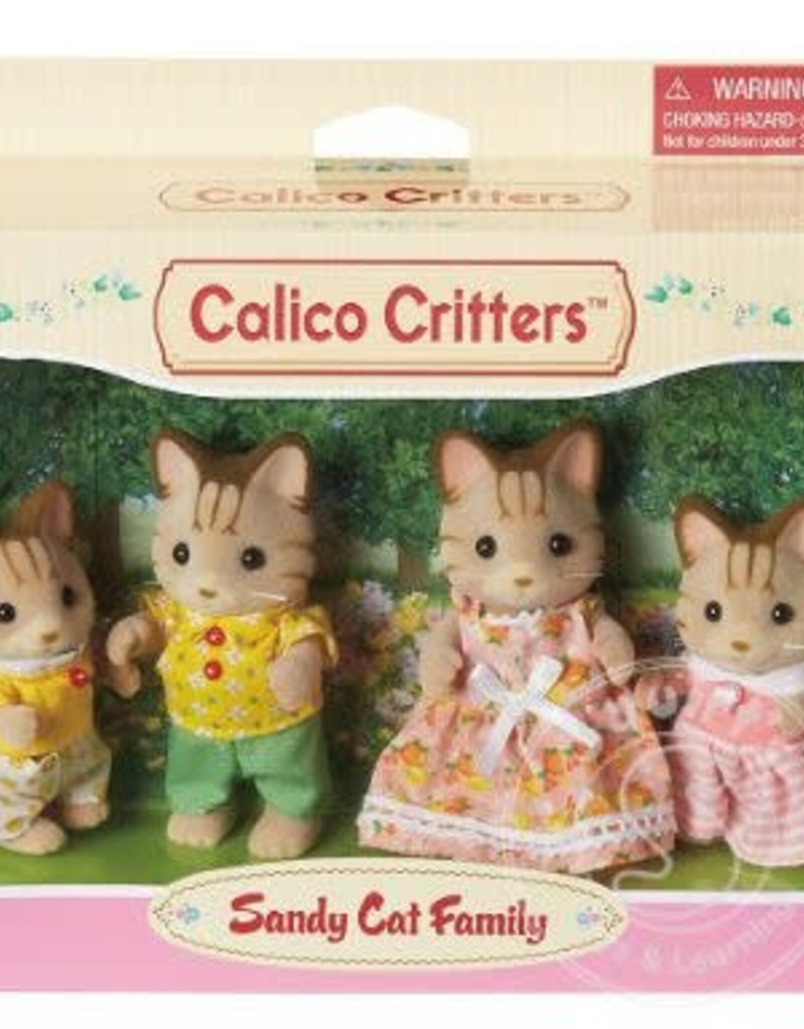 Calico Critters Sandy/Striped Cat Family