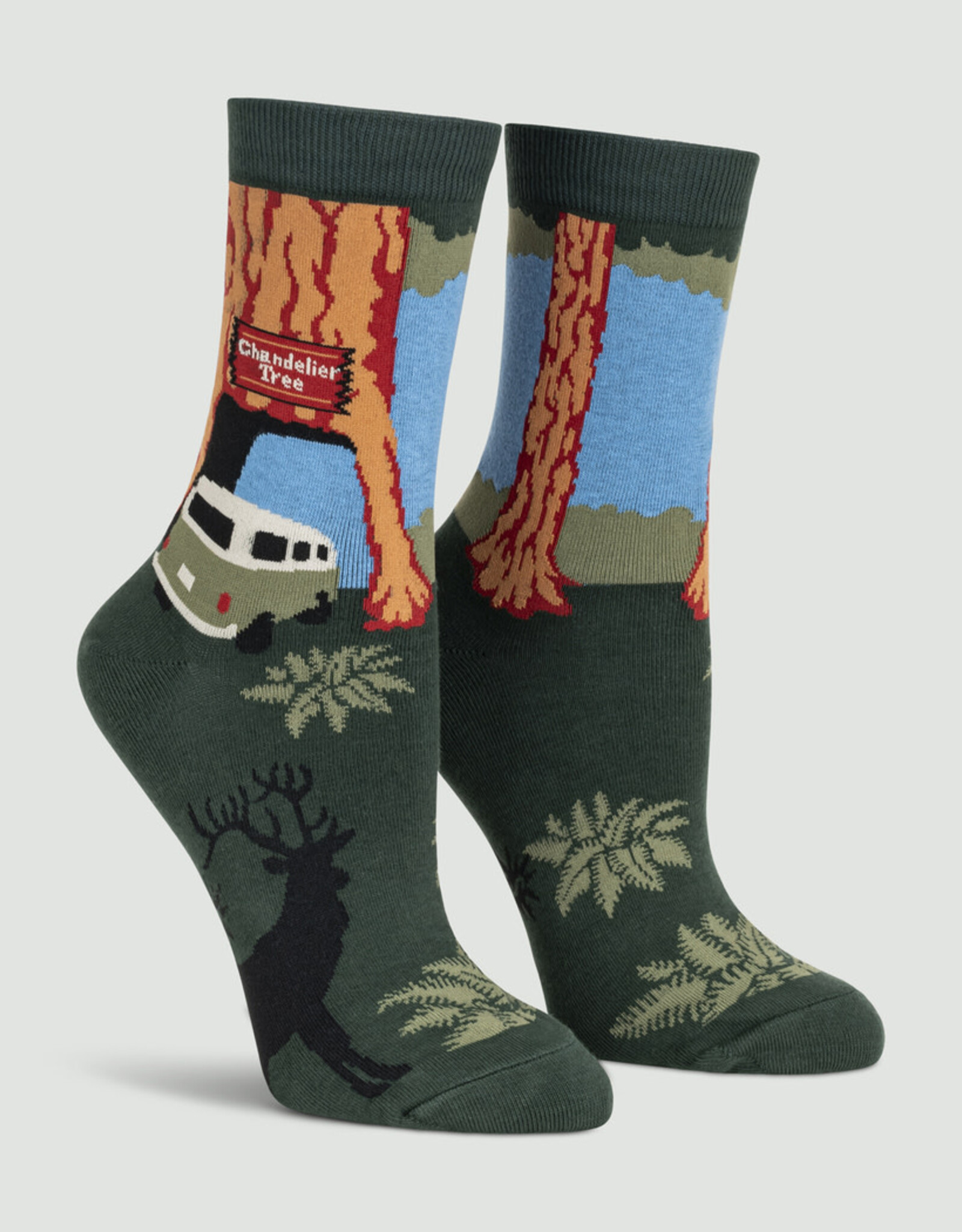 Sock It To Me Women's Crew- Redwoods