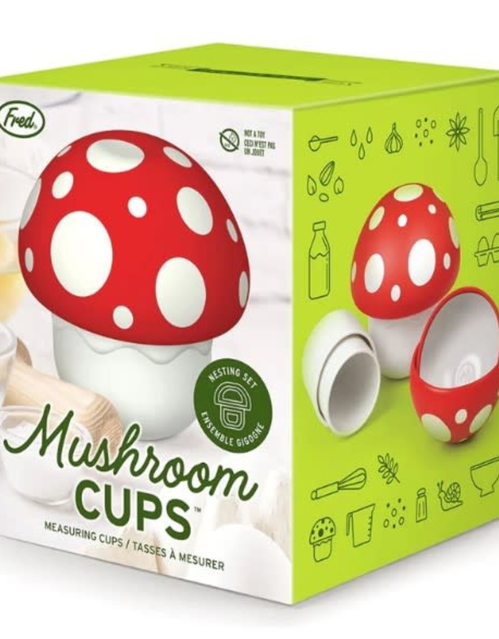 Fred & Friends MUSHROOM CUPS - MEASURING CUPS