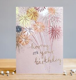 Incognito Apricot - Hooray it's your birthday - Firework - Blank 5'' x 7''