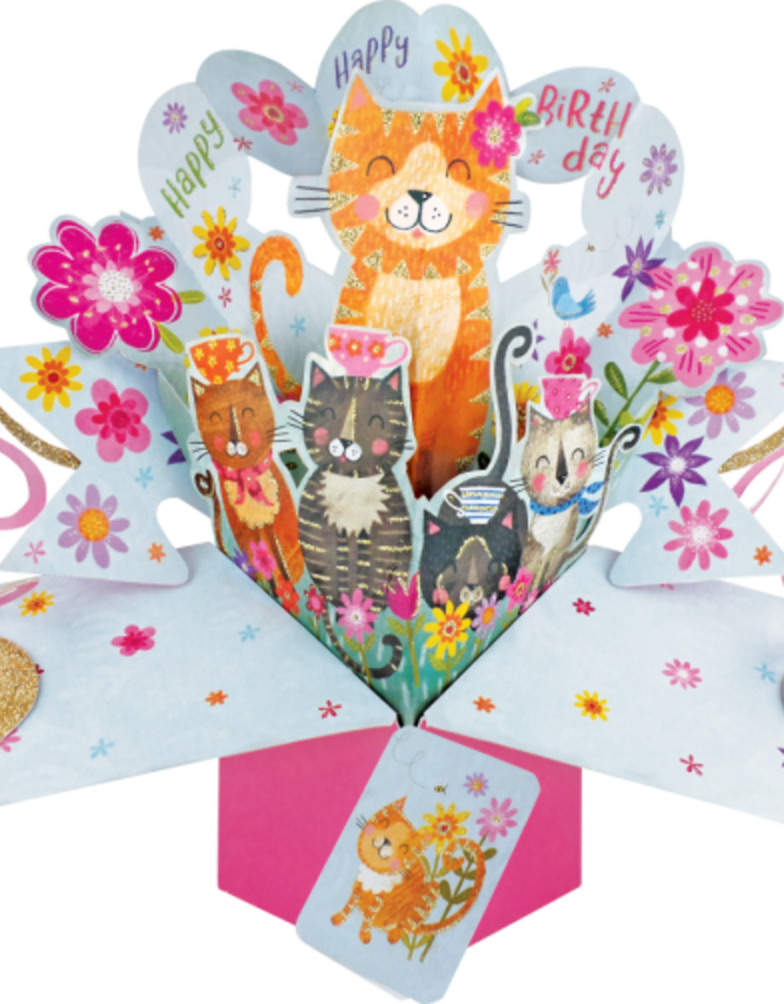 Incognito POP UP - HAPPY HAPPY BIRTHDAY - CATS (8.5" X 10")