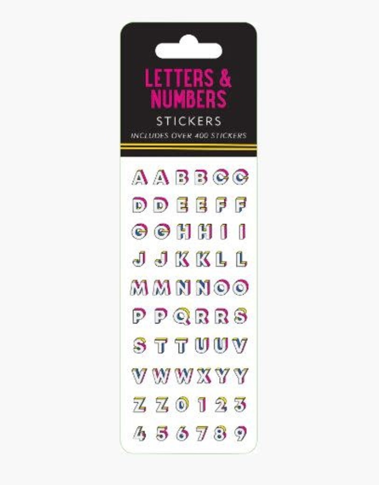 Peter Pauper Press STICKER SET LETTERS & NUMBERS