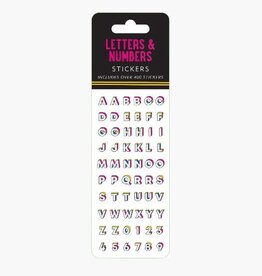 Peter Pauper Press STICKER SET LETTERS & NUMBERS