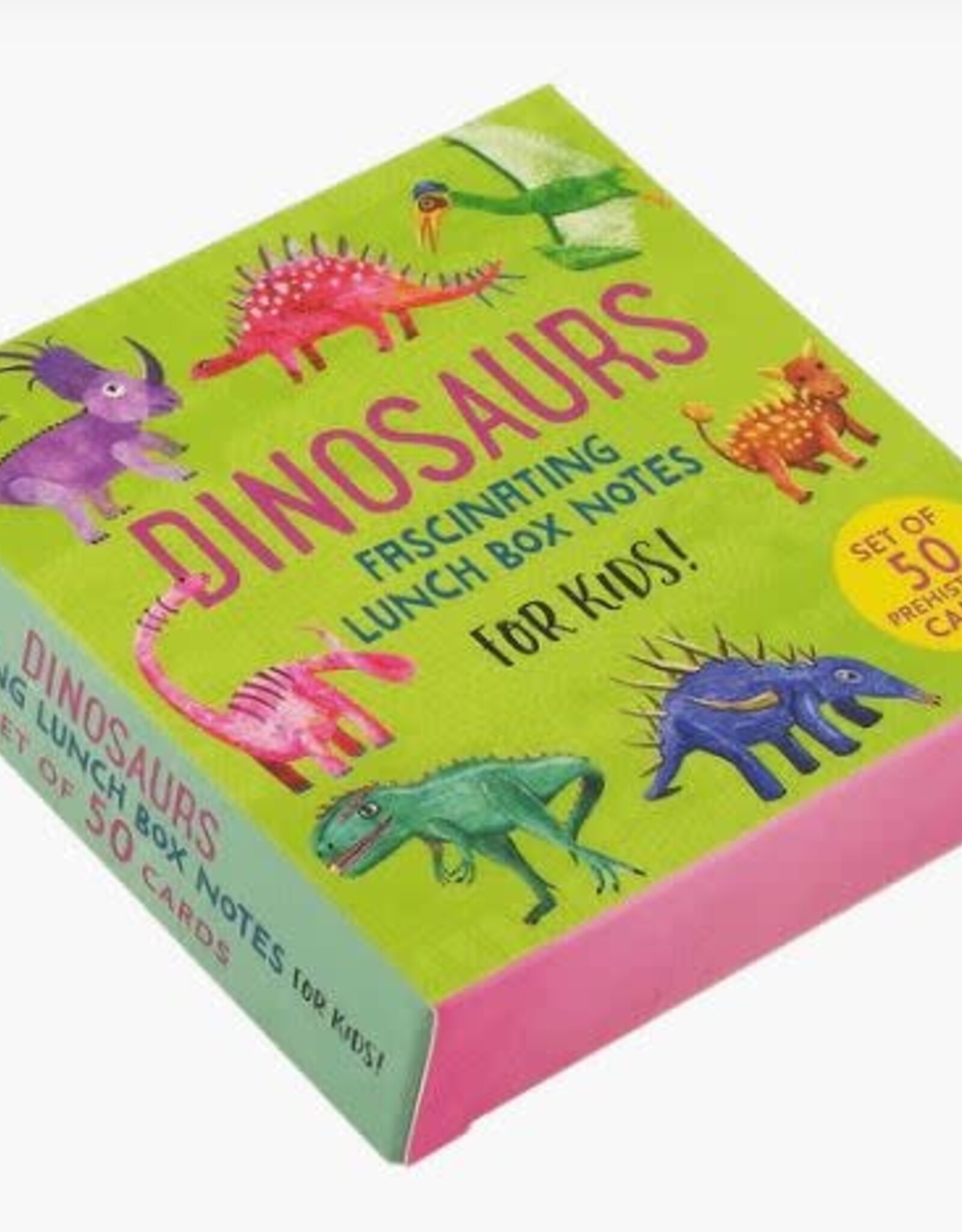 Peter Pauper Press DINOSAURS: FASCINATING LUNCH BOX NOTES FOR KIDS! (SET OF 50 CARDS)