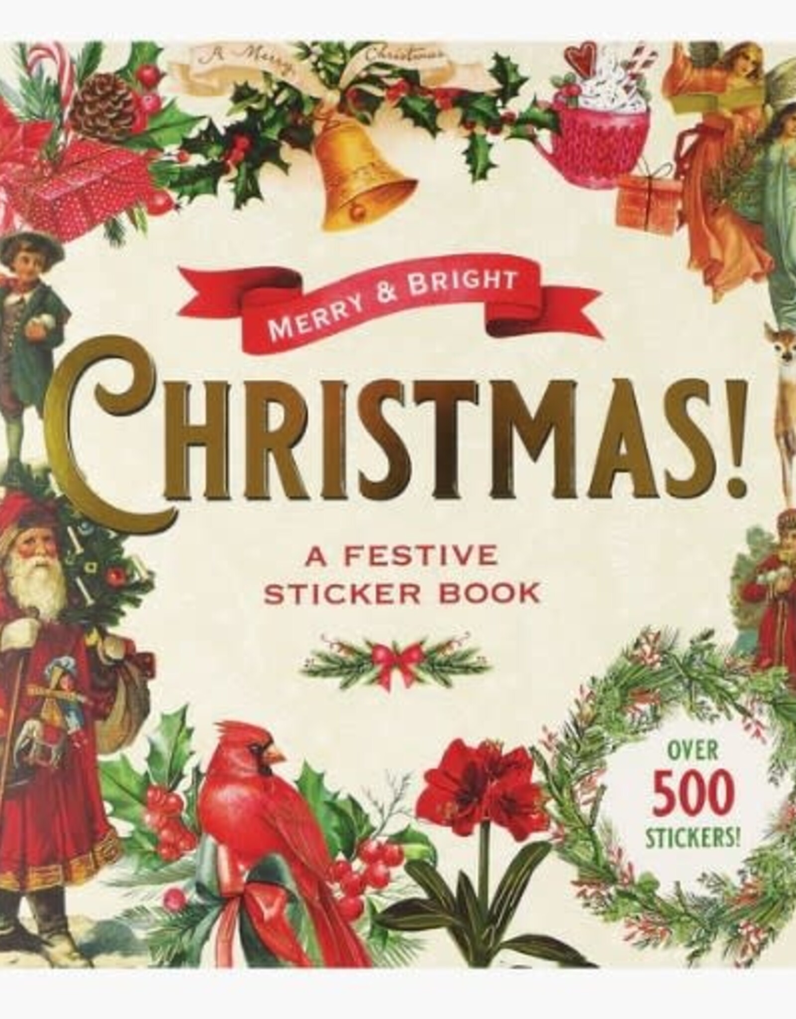 Peter Pauper Press MERRY & BRIGHT CHRISTMAS! A FESTIVE STICKER BOOK
