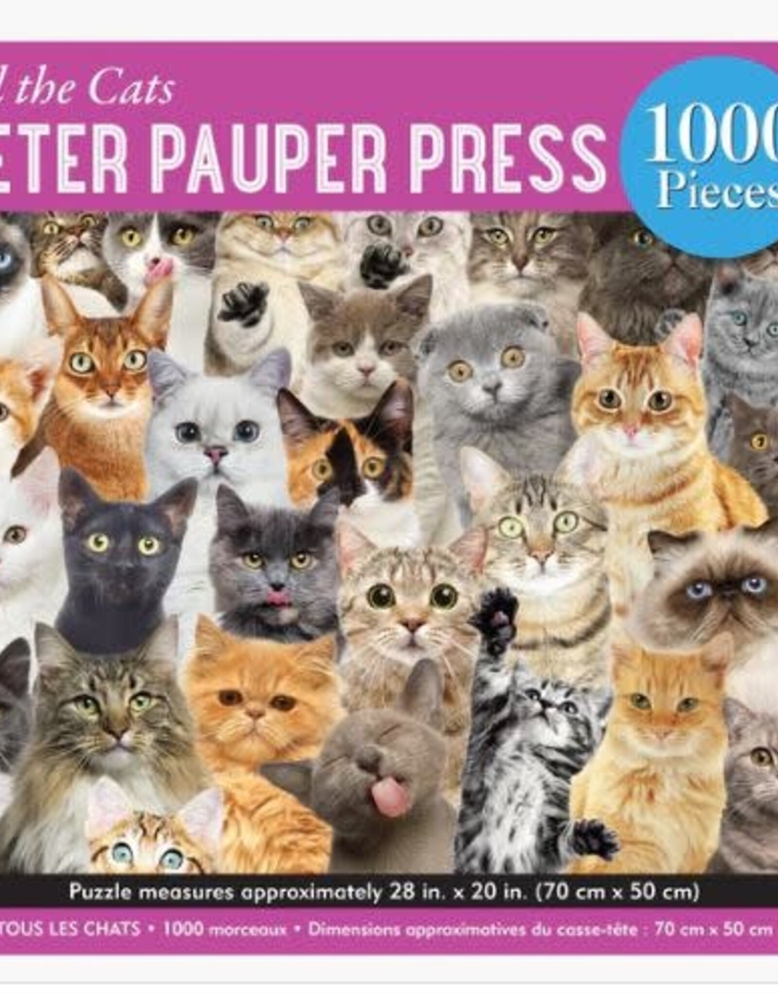 Peter Pauper Press PUZZLE ALL THE CATS 1000pc