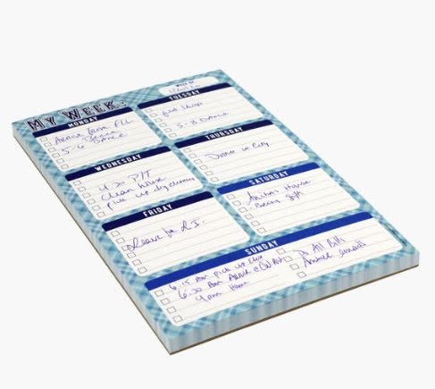Peter Pauper Press MY WEEK NOTE PAD - Monkey Mountain Toys & Games