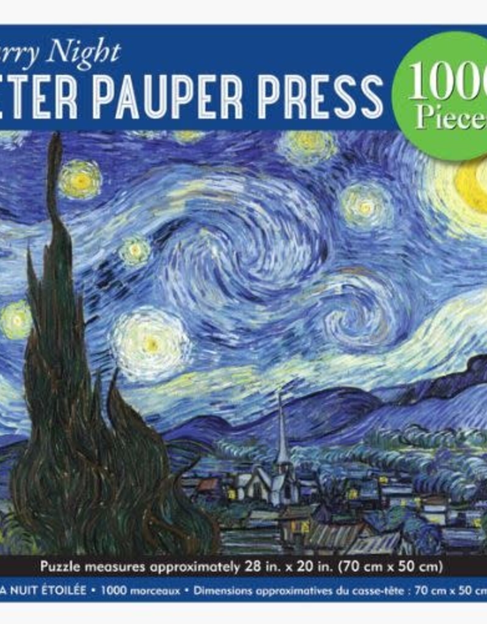 Peter Pauper Press STARRY NIGHT 1000 PIECE JIGSAW PUZZLE