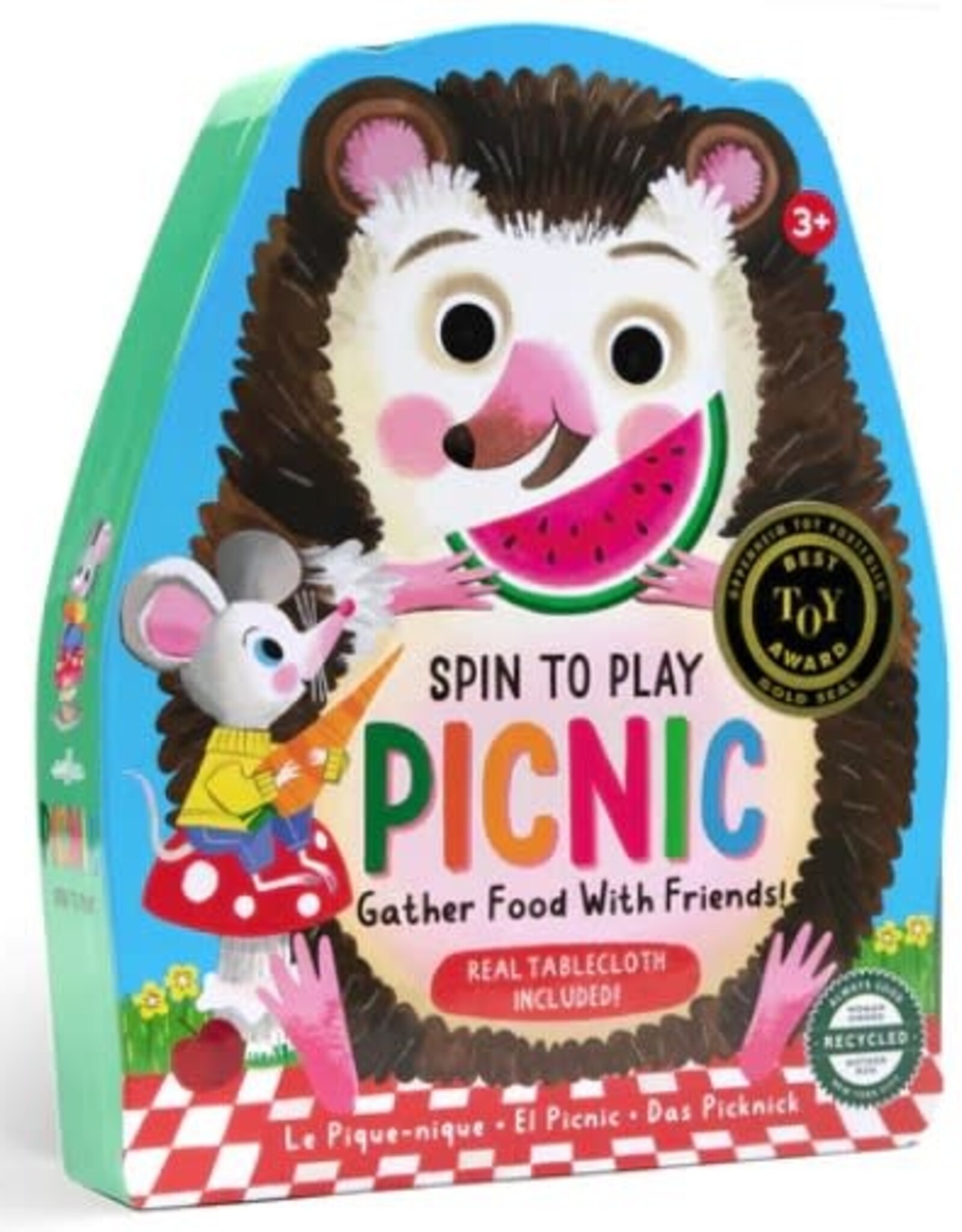 eeBoo PICNIC SHAPED SPINNER GAME