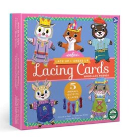 eeBoo WOODLAND FRIENDS LACING CARD