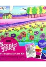 OOLY SCENIC HUES D.I.Y. WATERCOLOUR ART KIT - FLOWERS & GARDENS (17 PC SET)