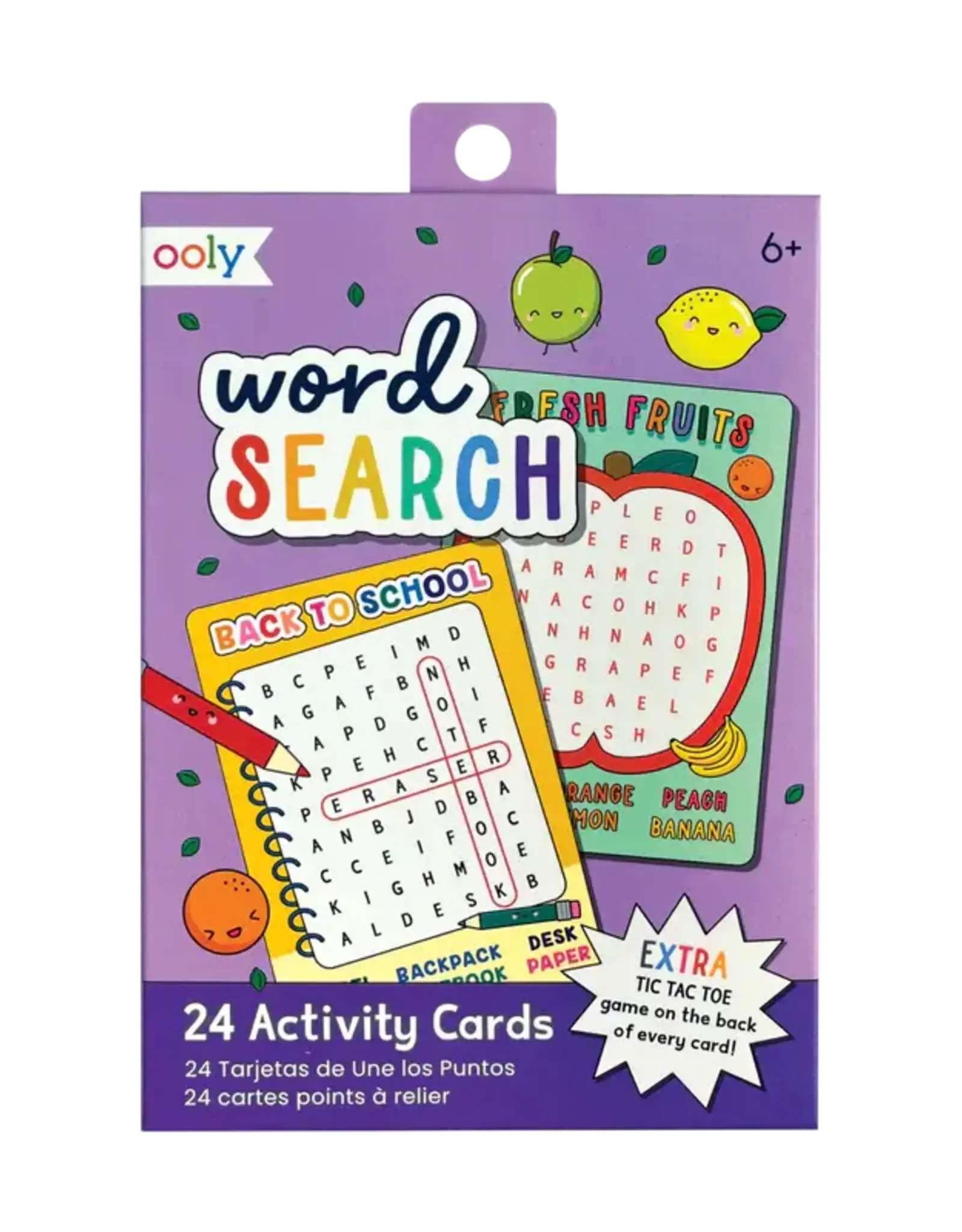 OOLY PAPER GAMES - WORD SEARCH ACTIVITY CARDS - SET OF 24