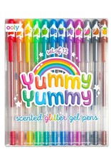 OOLY YUMMY YUMMY SCENTED GLITTER GEL PENS 2.0 - SET OF 12