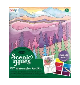 OOLY SCENIC HUES D.I.Y. WATERCOLOUR ART KIT  - FOREST ADVENTURE (17 PC SET)