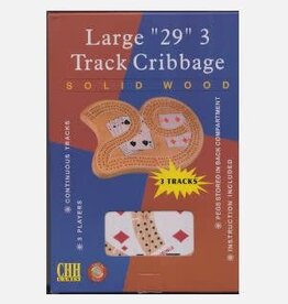 CHH Games Cribbage Board Large 29 - 3 Natural Color Track