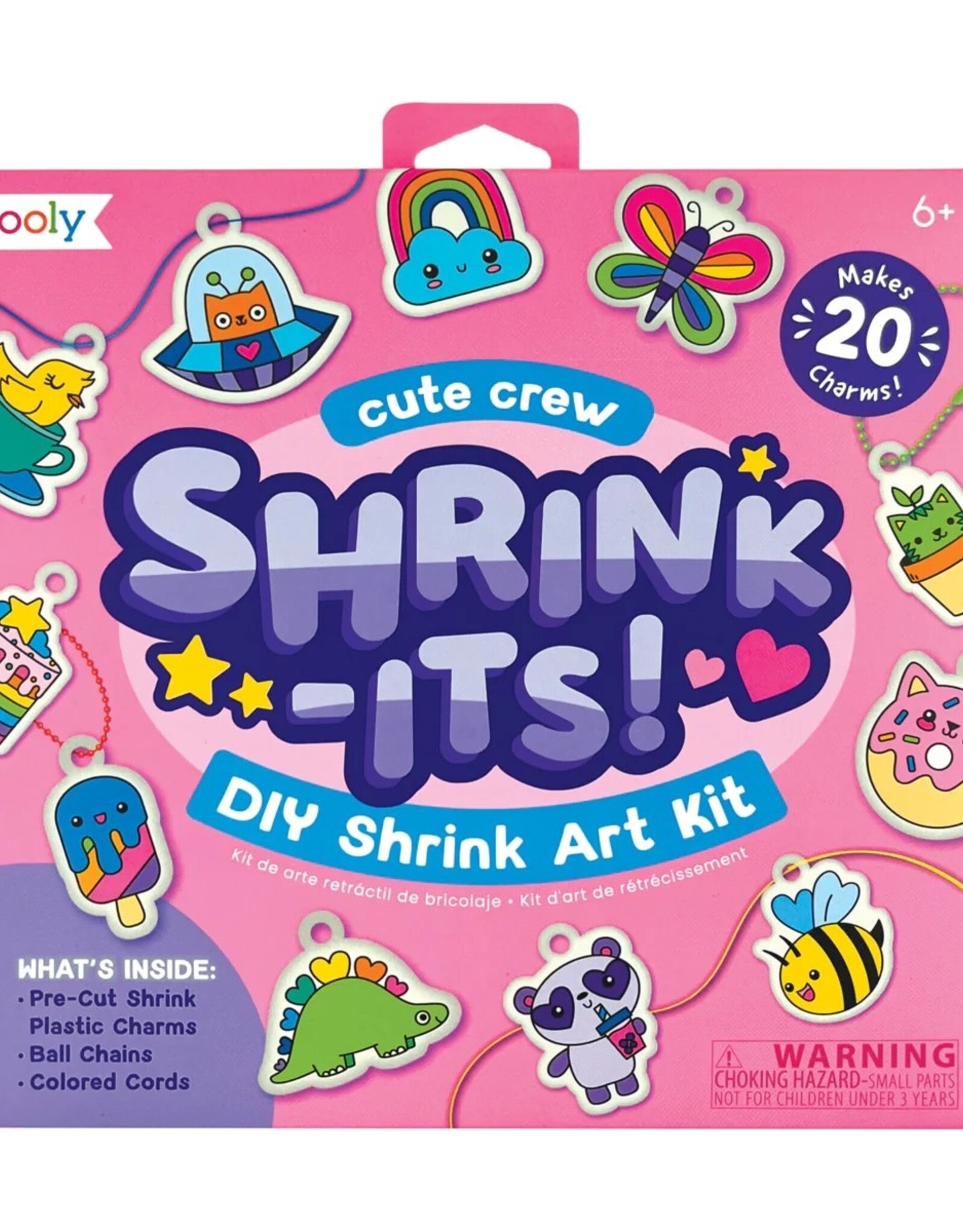 OOLY SHRINK-ITS! D.I.Y. SHRINK ART KIT - CUTE CREW