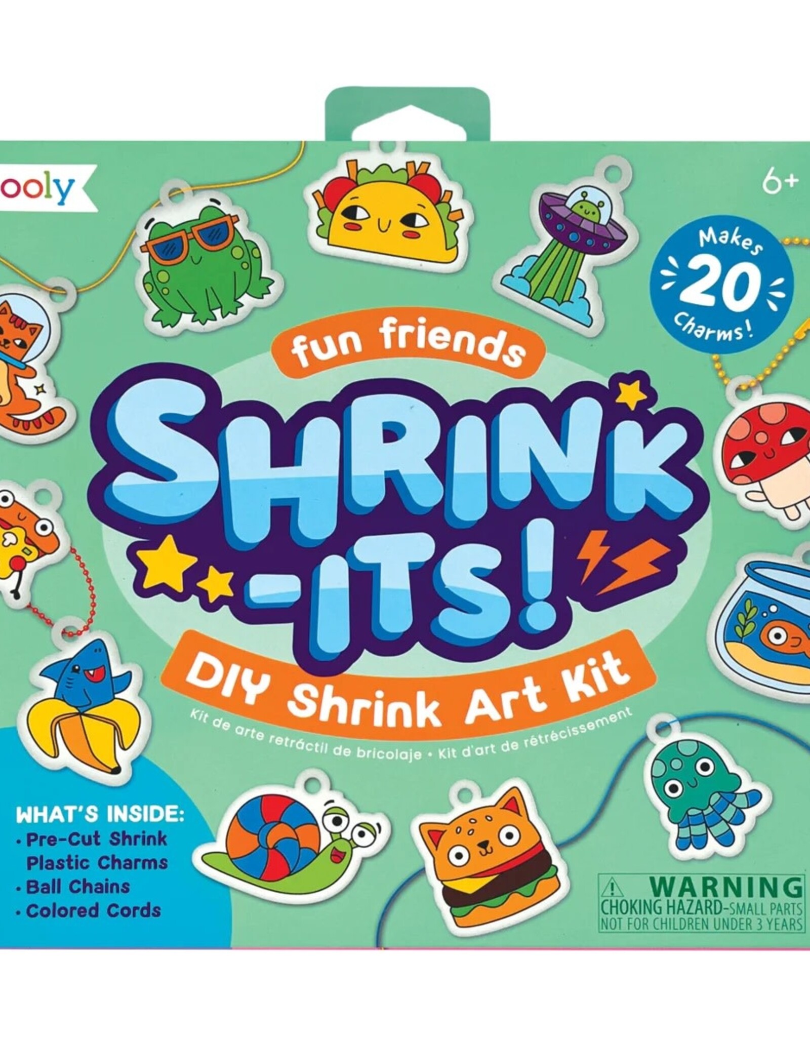 OOLY SHRINK-ITS! D.I.Y. SHRINK ART KIT - FUN FRIENDS