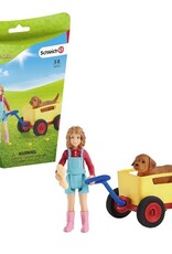 Schleich Farm World Puppy Wagon Ride 42543