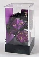 Chessex Dice - 7pc Gemini Black-Purple/Gold Polyhedral