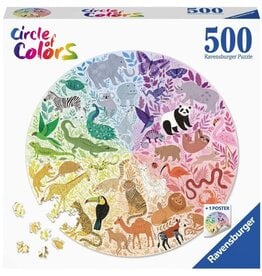 Ravensburger Animals 500pc Round RAV17172