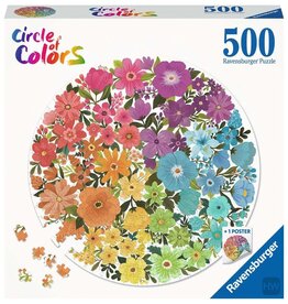 Ravensburger Flowers 500pc Round RAV17167