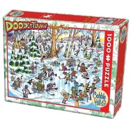 Cobble Hill DoodleTown - Hockey Town 1000pc