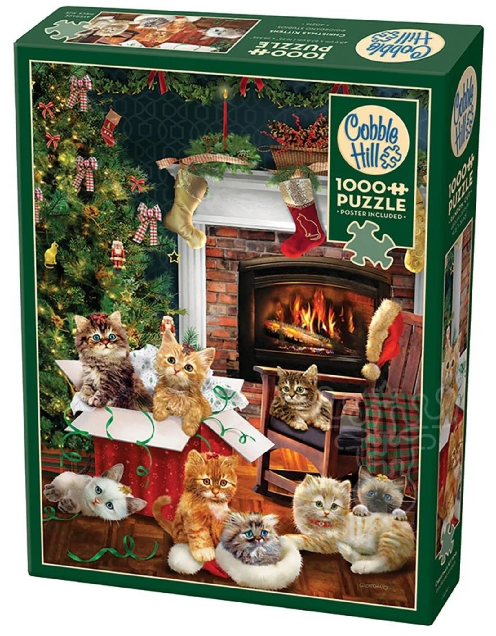 Cobble Hill Christmas Kittens 1000pc