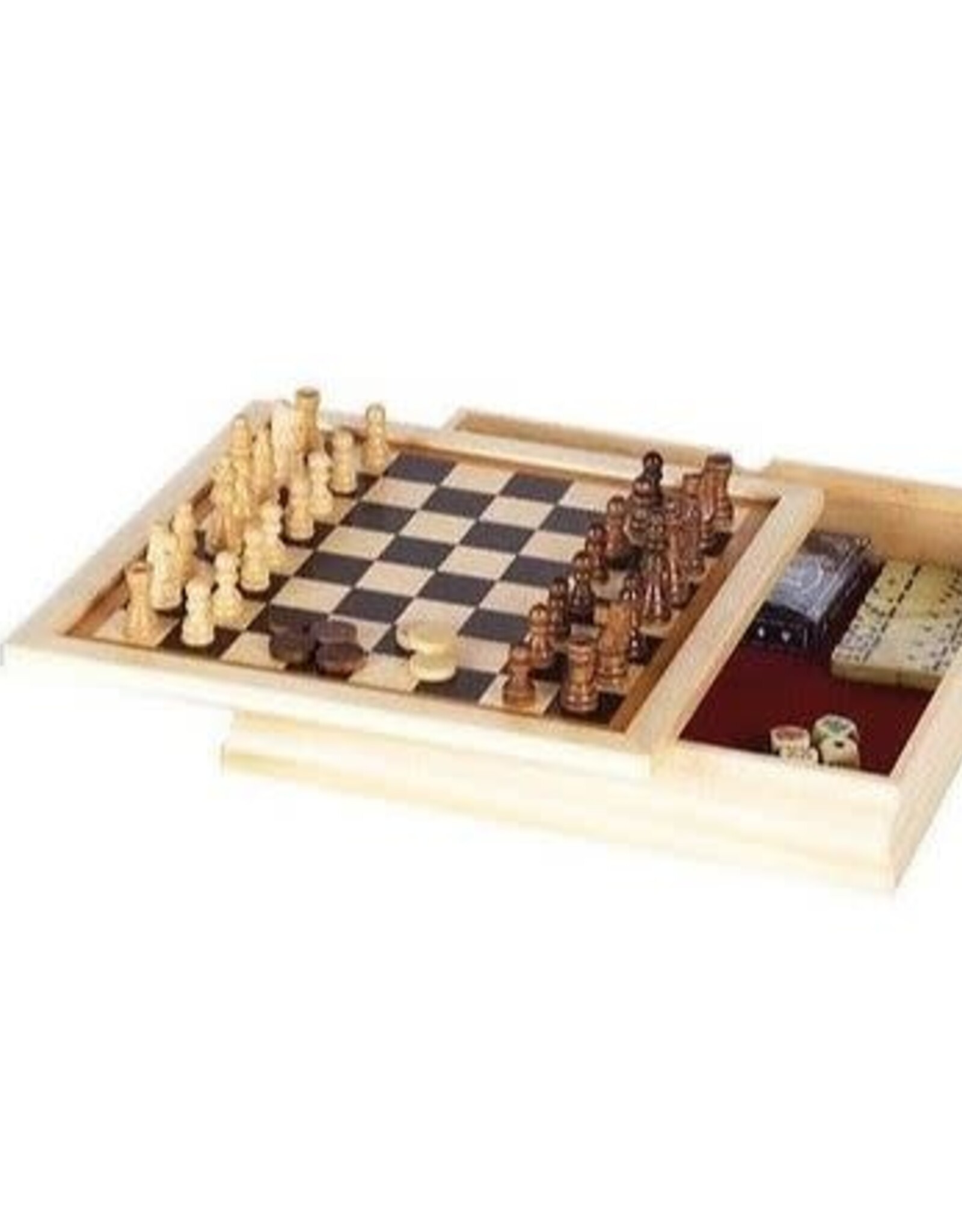 6-in-1 Game 11" Wood Case